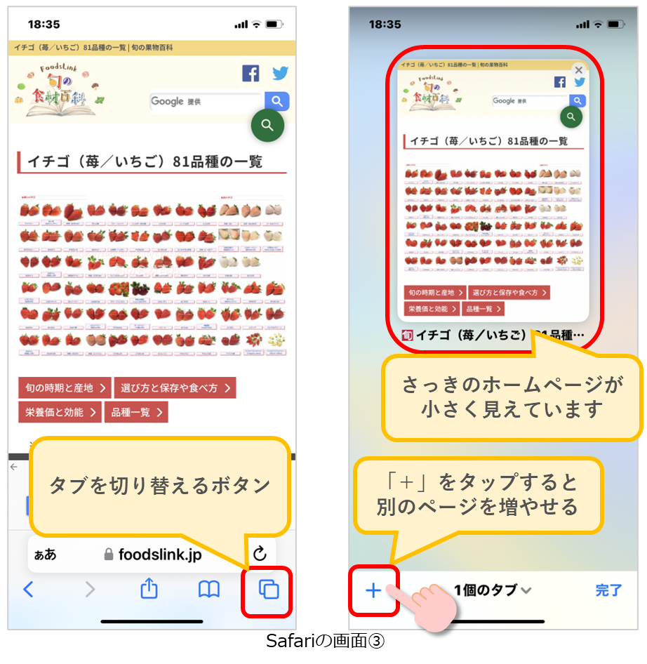 Safariの画面３