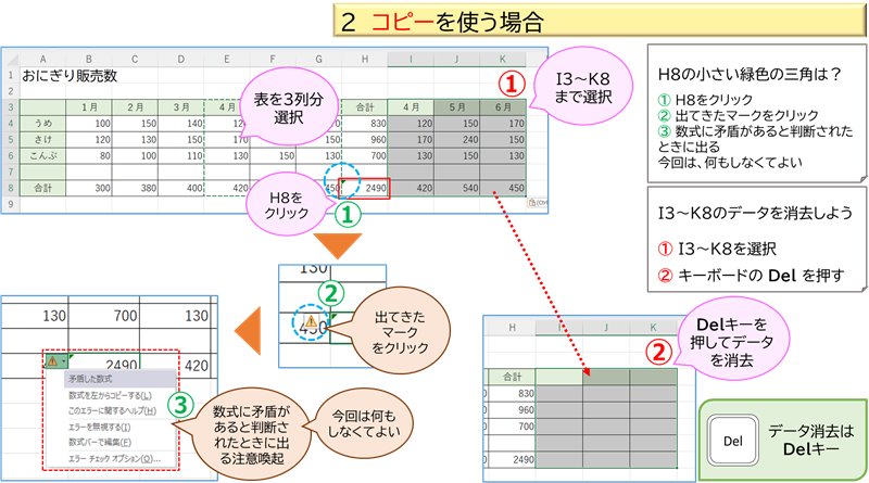 コピーを使う場合２