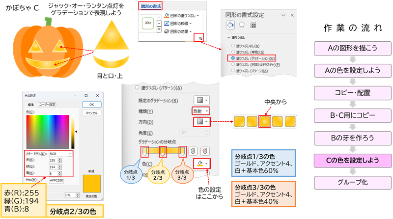 Cの色を設定しよう２